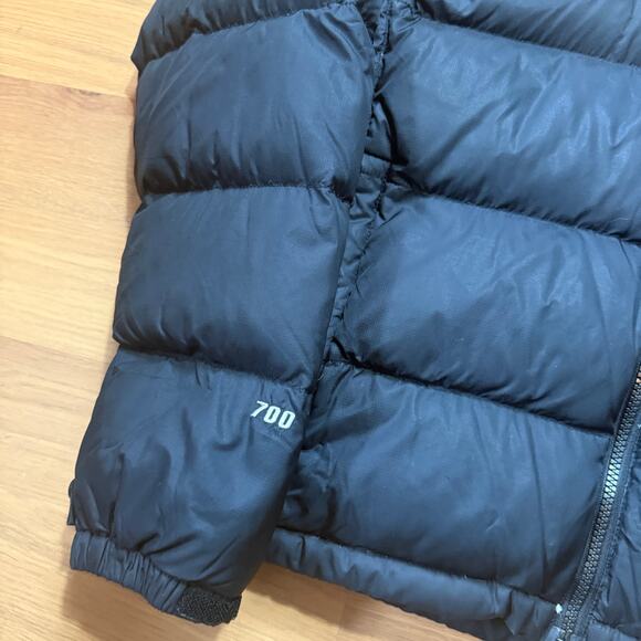 Women's Vintage The North Face Black Nuptse 700 Fill Down Puffer Jacket Medium - Picture 8 of 10